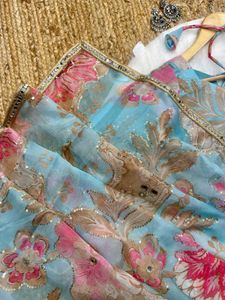 🆕️🆕️ Saree With Mirror Work
