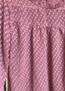 light Pink Sheer Top