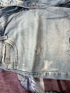 Distressed Denim Shorts