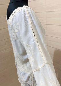 Imported Korean Lace Detail Blouse