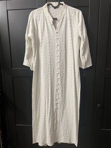 White Chikankari Kurta