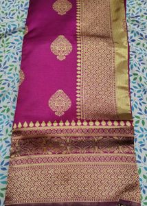 Pink Banarasi Silk Saree