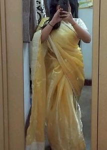Shinny golden saree⚜️