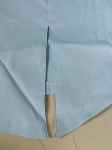 Light Blue Slit Mini Skirt