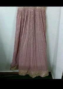 SEQUINS WORKED WEDDING GOWN WITH DUPATTA