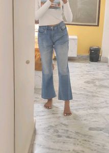 Blue Bootcut Jeans