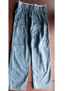 Blue Denim Cargo Pants