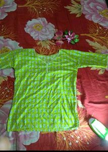 Pure Cotton Wear Trendy Short Kurti