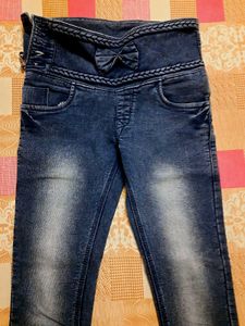 Navy Blue High Waist Jeans