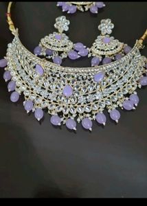 Elegant Jewelry Set Lavender Color