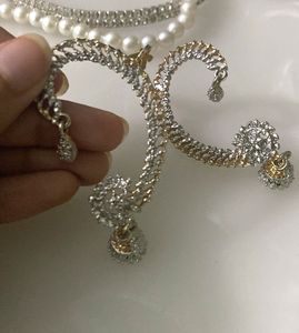 Indian Style Ear Cuffs Sparkling Gold &amp; Silver