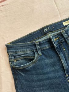 ONLY Navy Blue Skinny Fit Jeans
