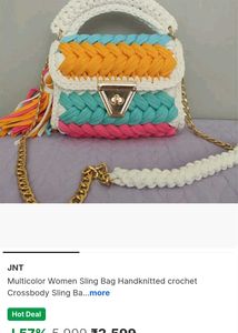 Handmade Crochet Sling Bag