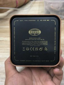 100% original Fossil Watch Tin Box