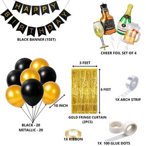 25 Assorted Birthday Theme Items