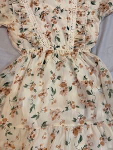 White Floral Dress