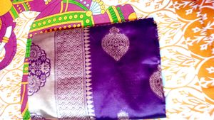 Elegant Purple  new Banarasi Saree