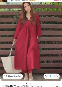Elegant Red Kurta Set