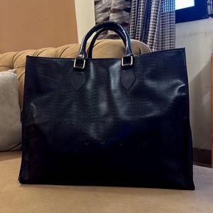 Sabyasachi Copy Black Textured Tote Bag