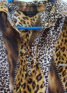 Animal Print Shirt Bust 42