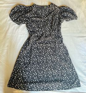 Floral Puff Sleeve Mini Dress
