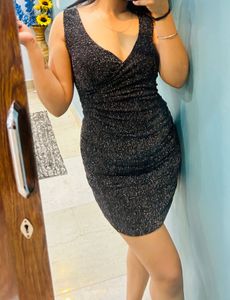 Sexy Black Sparkly Bodycon Dress