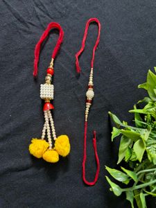 Pearl Couple Rakhi Set