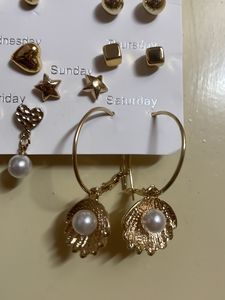 Brand New Golden Earrings Set