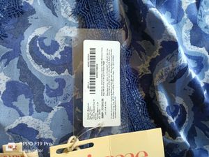 Zivame Artsy Leaves Woven Robe -medievel Blue