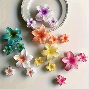 3 Pcs Flower Hair Claw Clips Set, Gradient Lily De