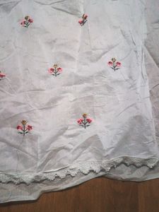 ✨ Beautiful Embroidered Unstitched Cotton Suit for