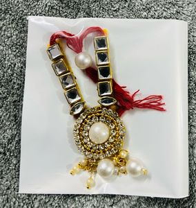 VARNI CREATION Ladoo Gopal Diamond and Moti Mala -