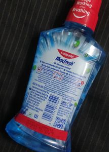 UNUSED 500ml Colgate Maxfresh Plax Free Mouthwash