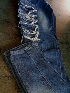 Distressed Denim Jeans