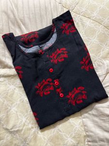 Rosy Black Kurti