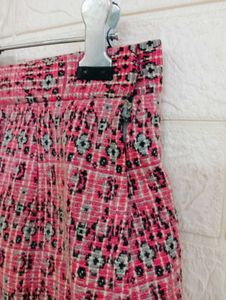Pink Patterned Skirt