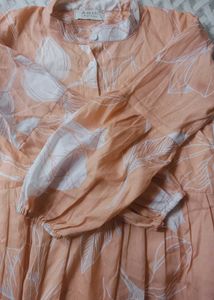 Peach Floral Top