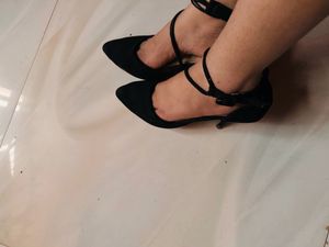 Black Pencil Heels