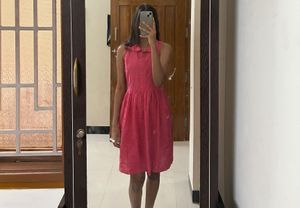 Cutesy Pink A Line Dress