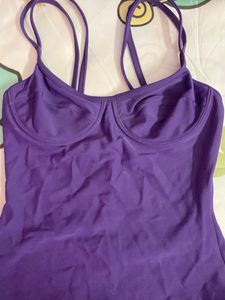 Purple One Piece Swimsuit bodysuit