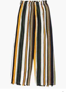 ANANDESHWAR White Girl&#39;s Crepe Top and Palazzo