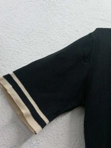 Retro Sailor Style Black Dress