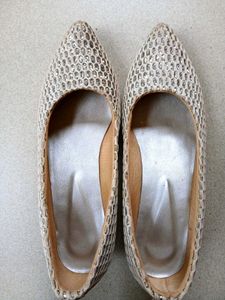 Women Silver Shining Shoes