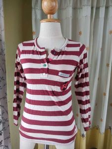 Striped Long Sleeve Top