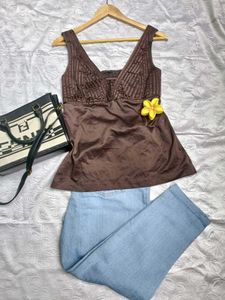 Y2k Corset Top 🤎