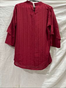 Maroon Striped Tunic