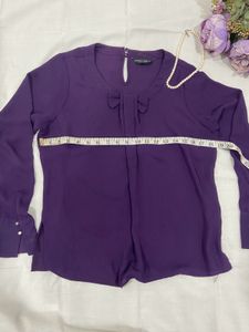 Elegant Purple Blouse