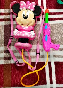 Minnie Mouse Water Blaster Backpack HOLI GUN