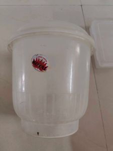 2 Plastic Dabbas For Storage Purpose