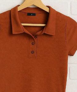 Cute Brown Crop Top
